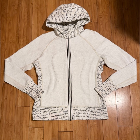 lululemon athletica White Hoodie with Black Script - Picture 4 of 16